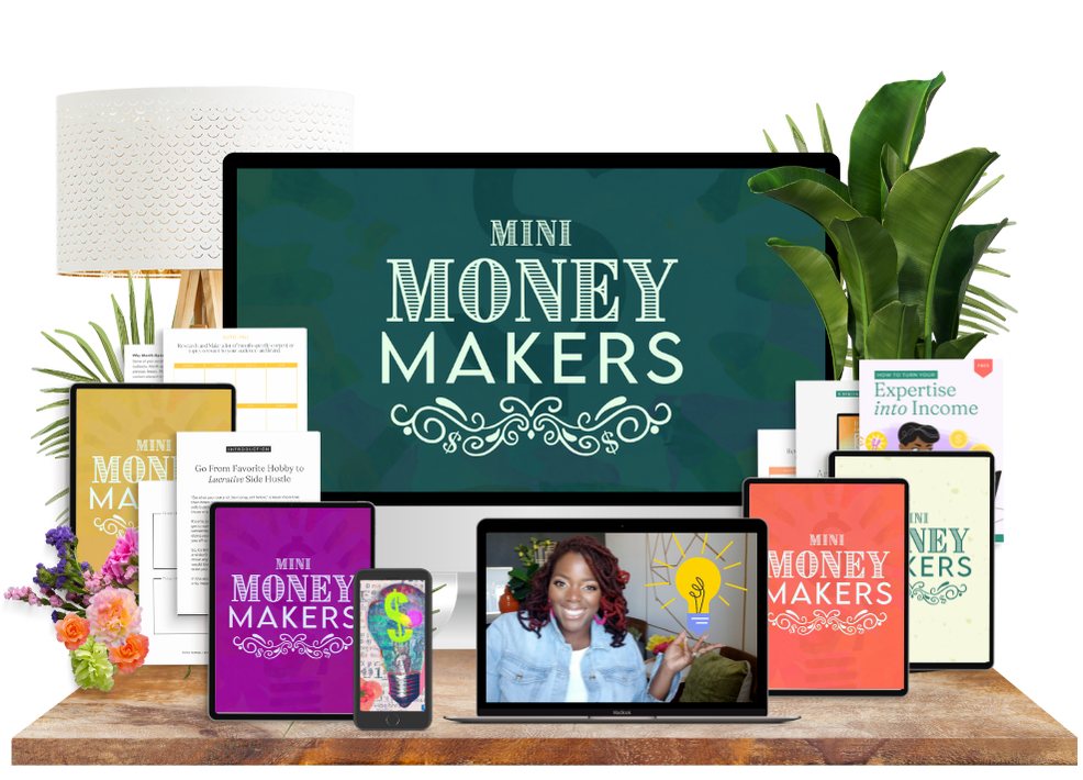 Tenin Terrell, Mini Money Makers | Online Course, Digital Product | Home Based Business Curriculum | Side Hustle Ideas | Business Planner to Buy, Business Planner for Entrepreneurs | Home based business to start, home based business with low investment | miniature money makers